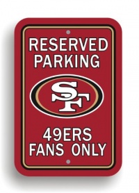 NFL San Francisco 49Ers Plastic Parking Sign