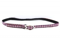 Rag & Bone womens arrow buckle plaid skinny belt