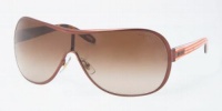 Ralph 4078 104/13 Brown with Orange Stripe 4078 Visor Sunglasses