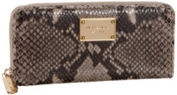 Michael Kors Jet Set Zip Around Wallet, Dark Sand Python