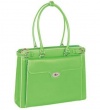 Franklin Covey Green The Winnetka Ladies Leather Briefcase by McKlein