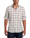 Calvin Klein Sportswear Men's Long Sleeve Roll-up Check Woven Shirt