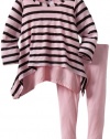 Splendid Littles Baby-Girls Newborn Venice Stripe Tunic Set, Pink Ribbon, 6-12