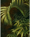 Tommy Bahama Polynesian Palms Area Rug, 1.10-Feet by 2.9-Feet, Dark Brown