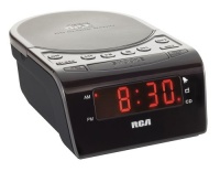 RCA RC5610 CD Clock Radio with Stereo Speakers (Black)