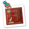 Crane and Lantern, Happy Chinese New Year in Chinese - 14x14 Quilt Square