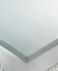 Sleep better in cool comfort with this Gel mattress topper from SensorGel, featuring a special design to better reduce pressure points in the body and ventilated memory foam for a greater airflow that will keep you cooler throughout the night. Also features a honeycomb design to make for a more flexible and protective cover that is cooling, beautiful and durable.