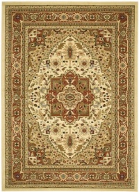 Safavieh Lyndhurst Collection LNH330R Ivory and Rust Area Rug, 8-Feet by 11-Feet