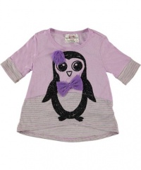 Beautees Shimmer Penguin Tunic (Sizes 4 - 6X) - lilac, 5