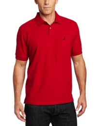 Nautica Men's Solid Pique Polo