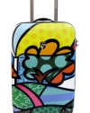 Heys USA Luggage Britto Flowers 22 Inch Hard Side Carry On Suitcase, Multi-Colored, One Size