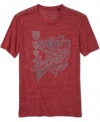 Re-energize your casual style with a vintage touch in this heathered graphic t-shirt from Buffalo David Bitton.