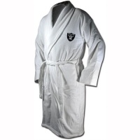 NFL Oakland Raiders Cotton Robe (Black, One Size)