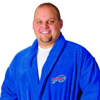 NFL New England Patriots Cotton Robe (Royal, One Size)