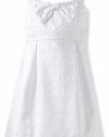 Lilly Pulitzer Girls 7-16 Little Leandra Dress, Resort White Cross My Heart Jacquard, 12