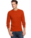 Great looking classic cable sweater by Club Room.