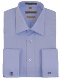 Blue French Cuff Dress Shirt (cufflinks included)