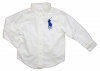 Polo Ralph Lauren Boys Big Pony Blake Oxford, White, 4/4T