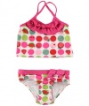 Pink Platinum Cherries & Watermelon 2-Piece Tankini (Sizes 12M - 24M) - white/pink, 12 months