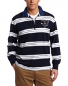 Nautica Men's Striped Wow 1/2 Zip polo Shirt