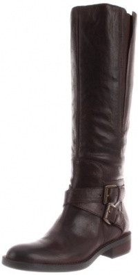 Enzo Angiolini Women's Sporty Boot,Dark Brown Leather,9 M US