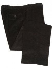 Ralph Lauren Mens Flat Front Black Corduroy Dress Pants