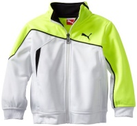 Puma - Kids Boys 2-7 Tod Slanted Jacket, White, 3T