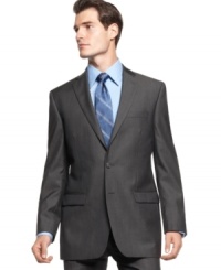 With a sleek slim fit, Calvin Klein takes your suit jacket collection into modern territory.