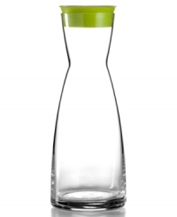 Wine, water – whatever's on tap! – will look more than refreshing in the Ypsilon Brio carafe from Bormioli Rocco. A simple design in dishwasher-safe glass is capped off with a lime-green lid.