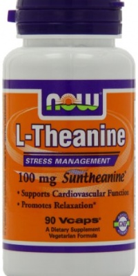 NOW Foods L-theanine, 100 Mg, 90 Capsules