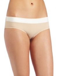 Calvin Klein Womens Satin Sculpt Hipster, Skin, Large