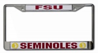 NCAA Florida State Seminoles Chrome License Plate Frame