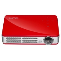 Vivitek Qumi Q5 500 Lumen WXGA HD 720p HDMI 3D-Ready Pocket DLP Projector with 4GB Memory (Red)