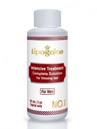 Lipogaine for Men: Minoxidil Enhanced with Azelaic Acid DHT Blocker, Biotin, Vitamin, Intensive Treatment & Complete Solution for Hair Loss / Thinning (For Men Only Formula, 2oz, one month supply) 30 days money back Guarantee