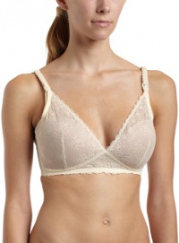 Le Mystere Women's Sexy Mama Wire-Free Nursing Bra,Ivory/Natural,32F