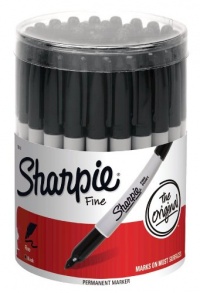 Sharpie Fine Point Permanent Marker, Black (Canister with 36 Pens)