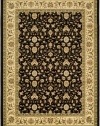 Safavieh Lyndhurst Collection LNH316B Black and Ivory Area Rug, 3-Feet 3-Inch by 5-Feet 3-Inch