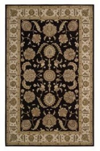 Nourison Rugs Heritage Hall Collection HE19 Black Round 8' x 8' Area Rug