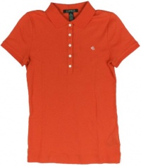 Lauren Ralph Lauren Women's Short-Sleeve Cotton Polo Shirt (Coast Orange)