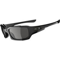 Oakley Fives Squared Men's Lifestyle Sports Wear Sunglasses - Polished Black/Grey / One Size Fits All