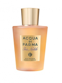 EXCLUSIVELY AT SAKS. A rich, yet delicate texture that leaves skin slightly fragranced with the feminine and elegant scent of Iris Nobile. An innovative formula, this oil creates an extraordinarily soft foam that transforms a bath into an indulgent luxury. Made in Italy. 6.7 oz. 