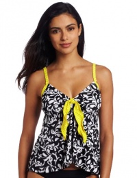 Ocean Avenue Women's Star Struck Flyaway Tankini Top