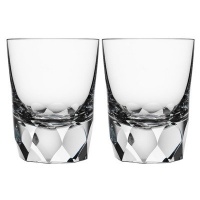 Orrefors Kosta Boda Carat Double Old Fashioned Glass (Set of 2)