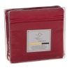 Clara Clark Premier 1800 Series 4pc Bed Sheet Set - Queen, Burgundy Red,