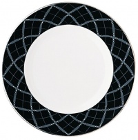 Lenox Diamond Solitaire Platinum Banded Bone China Accent Plate, 9-Inch