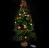 Urban 32 Holiday Tree with Decorations and 20 Battery Operated Color Changing LED Fiber Lights