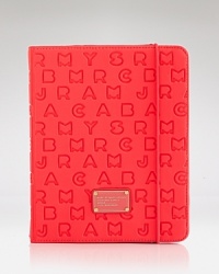 This MARC BY MARC JACOBS iPad case is what dreams are made of - it's cool, practical, and splashed with a plugged in and playful logo print.