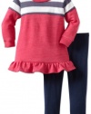 Splendid Littles Baby-girls Infant Boston Active Tunic Set, Hot Fuschia, 18-24 Months