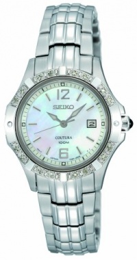 Seiko Women's SXDE19 Quartz Stainless Steel Mother-Of-Pearl Dial Watch