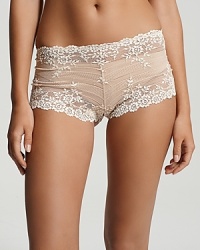 These floral lace boyshorts are super luxurious and soft. Cotton gusset. Style #67491